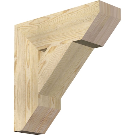 Ekena Millwork Traditional Slat Rough Sawn Bracket, Douglas Fir, 6"W x 20"D x 20"H BKT06X20X20TRA06RDF